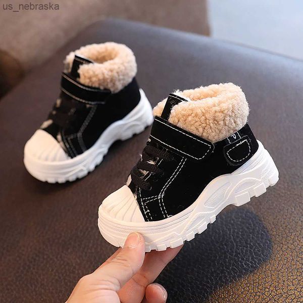 winter cotton shoes for children 2023 thick warm plush martin shoes korean style antislippery boys girls snow footwear l230518, Black;grey
winter cotton shoes for children 2023 thick warm plush martin shoes korean style antislippery boys girls snow footwear l230518, Black;grey