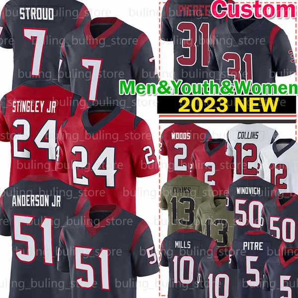 cj stroud robert woods football jersey chase winovich devin singletary houstons dalton schultz dameon pierce texans tank dell derek stingley, Black;red
cj stroud robert woods football jersey chase winovich devin singletary houstons dalton schultz dameon pierce texans tank dell derek stingley, Black;red