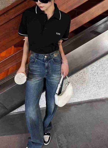 women's t-shirt designer embroidered letter polo shirt on chest, for couples, short sleeved loose fitting casual t-shirt, summer unisex, White
women's t-shirt designer embroidered letter polo shirt on chest, for couples, short sleeved loose fitting casual t-shirt, summer unisex, White