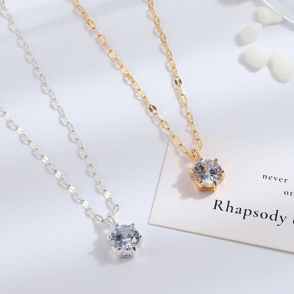 princess round cut cubic zirconia single diamond necklace women's fashion nice design choker chain neck gold color aesthetic pendant je, Silver
princess round cut cubic zirconia single diamond necklace women's fashion nice design choker chain neck gold color aesthetic pendant je, Silver