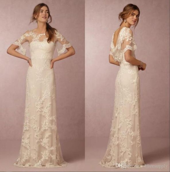 simple lace wedding dresses with short sleeves bridal gowns cowl back illusion boatneck column a line beach wedding gowns cu6334088, White
simple lace wedding dresses with short sleeves bridal gowns cowl back illusion boatneck column a line beach wedding gowns cu6334088, White