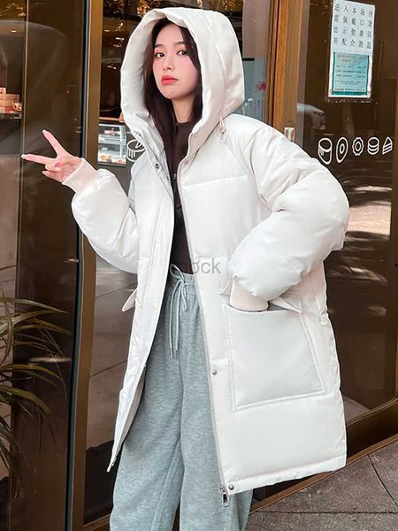 women's down parkas autumn winter thicken warm medium long chic parka women casual sweety solid color big pocket loose hooded coat jack, Black
women's down parkas autumn winter thicken warm medium long chic parka women casual sweety solid color big pocket loose hooded coat jack, Black