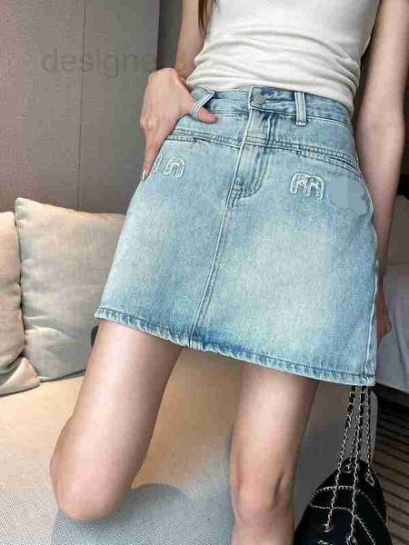 skirts designer 23 summer letter embroidery diamond blue high waist wash denim half skirt women's short a-line spicy girl lrqh, Black
skirts designer 23 summer letter embroidery diamond blue high waist wash denim half skirt women's short a-line spicy girl lrqh, Black