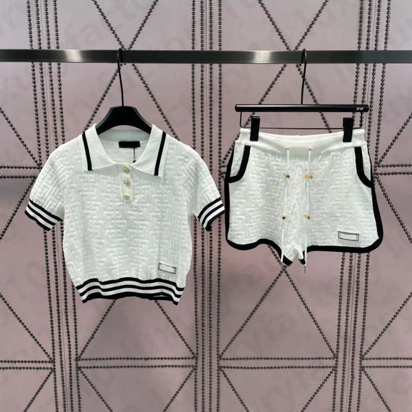 two piece knit set designer summer women short sleeves lapel high waist shorts size s, Gray;blue
two piece knit set designer summer women short sleeves lapel high waist shorts size s, Gray;blue