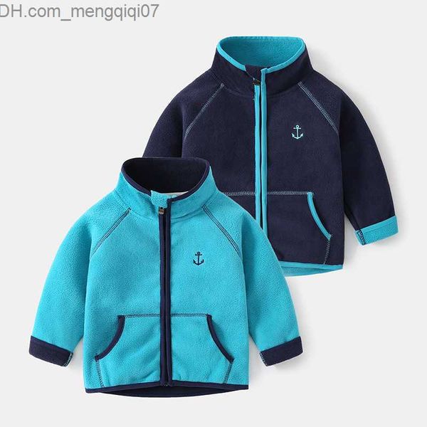 coat casual and fashionable boy's wool coat children's standing neck zippered shirt fashionable street children's thickened c, Blue;gray
coat casual and fashionable boy's wool coat children's standing neck zippered shirt fashionable street children's thickened c, Blue;gray