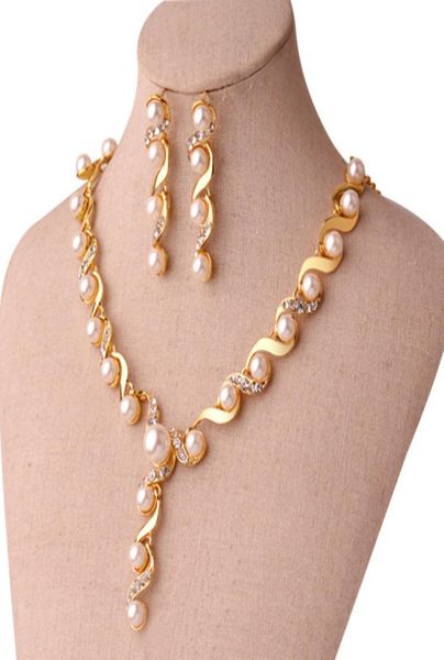 bridal jewelry pearl necklace earring accessories sets gold with crystal necklace wedding jewelry engagement jewelry 7837815, White
bridal jewelry pearl necklace earring accessories sets gold with crystal necklace wedding jewelry engagement jewelry 7837815, White