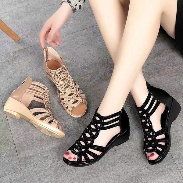 sandals fashion women sandals high heels women shoes comfortable hollow out zipper platform sandals women wedges designer sandals summer 230, Black
sandals fashion women sandals high heels women shoes comfortable hollow out zipper platform sandals women wedges designer sandals summer 230, Black