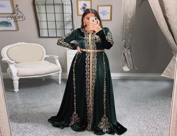 velvet moroccan kaftan evening dresses hunter green golden embroidery appliques saudi arabic muslim long sleeve prom gown4688128, Black;red
velvet moroccan kaftan evening dresses hunter green golden embroidery appliques saudi arabic muslim long sleeve prom gown4688128, Black;red