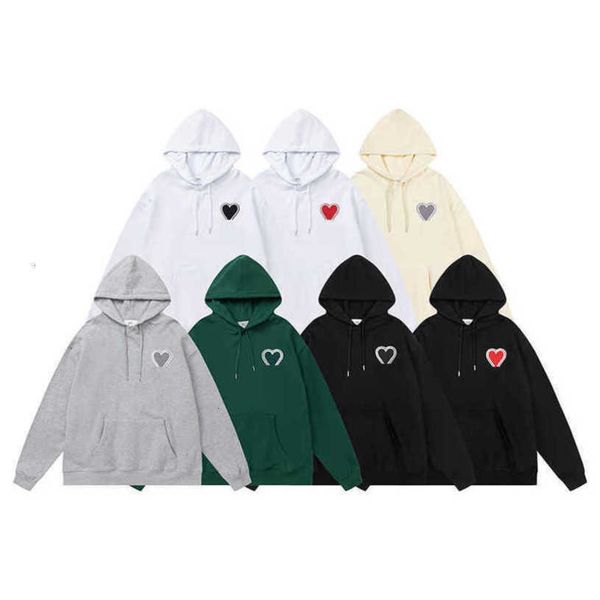 amis paris fashion hoodie for men and women quality sweater embroidered red love winter round neck jumper couple sweatshirts mchl, Black
amis paris fashion hoodie for men and women quality sweater embroidered red love winter round neck jumper couple sweatshirts mchl, Black
