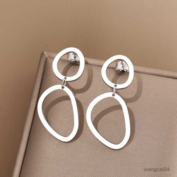 charm stainless steel earrings trend new geometric irregular oval fashion pendants earrings for women jewelry party girls gifts r230719, Golden
charm stainless steel earrings trend new geometric irregular oval fashion pendants earrings for women jewelry party girls gifts r230719, Golden