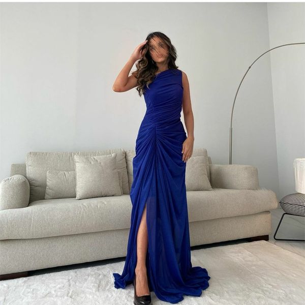 vintage long one shoulder blue evening dresses with slit sheath musllim pleats vestidos de noche floor length small train zipper back prom d, Black;red
vintage long one shoulder blue evening dresses with slit sheath musllim pleats vestidos de noche floor length small train zipper back prom d, Black;red