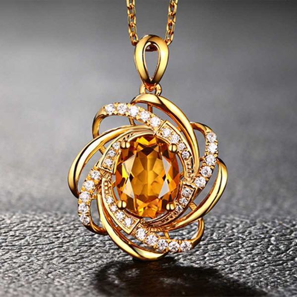 pendant necklaces fashion gold plated gemstone flower necklace wedding jewelry engagement necklaces for women zircon pendant gift r230719, Silver
pendant necklaces fashion gold plated gemstone flower necklace wedding jewelry engagement necklaces for women zircon pendant gift r230719, Silver