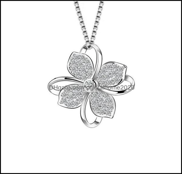 pendant necklaces four leaf clover choker necklace jewelry flower 925 sier pendants chain birthday gift for women drop delivery ot7810362, Silver
pendant necklaces four leaf clover choker necklace jewelry flower 925 sier pendants chain birthday gift for women drop delivery ot7810362, Silver