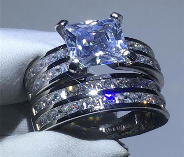 vecalon handmade promise ring set 925 sterling silver princess cut 5a zircon cz engagement rings for women men jewelry gift1346874, Slivery;golden
vecalon handmade promise ring set 925 sterling silver princess cut 5a zircon cz engagement rings for women men jewelry gift1346874, Slivery;golden