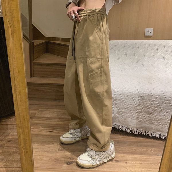 men s pants workwear trend comfortable straight solid color drawstring loose wide leg casual 230718, Black
men s pants workwear trend comfortable straight solid color drawstring loose wide leg casual 230718, Black