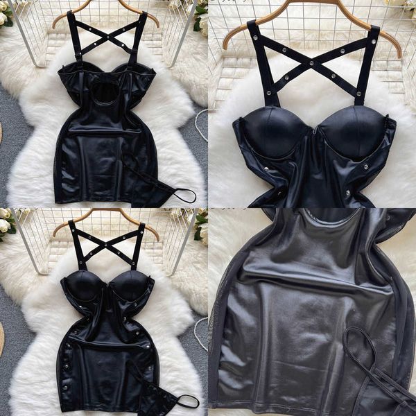 nxy skirt singreiny spaghetti straps camis women pajams drsss backless bodycon dress pu leather sensual streetwear erotic nightwear 230717, Red;black
nxy skirt singreiny spaghetti straps camis women pajams drsss backless bodycon dress pu leather sensual streetwear erotic nightwear 230717, Red;black