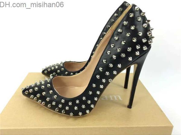 dress shoes women pumps bottom high rivet pointed toe fine heel wedding shoes fashion high heels shoes 8cm cm 12cm+box z230802, Black
dress shoes women pumps bottom high rivet pointed toe fine heel wedding shoes fashion high heels shoes 8cm cm 12cm+box z230802, Black