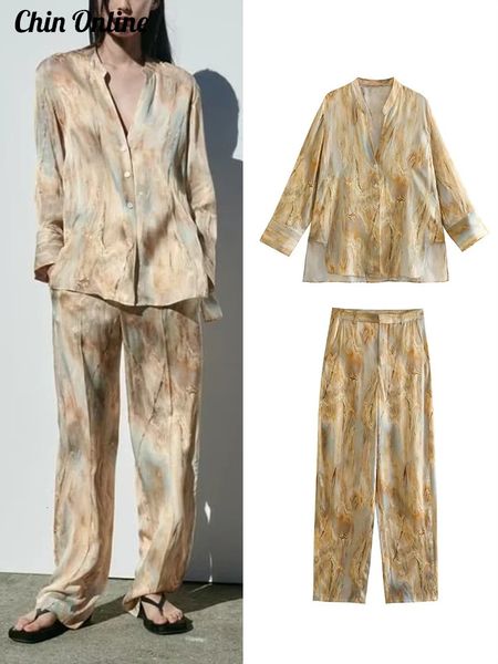 women s two piece pants satin women set tie dyed high waist casual woman suits print long sleeve shirts 2023 spring loose lady 2 sets 230718, White
women s two piece pants satin women set tie dyed high waist casual woman suits print long sleeve shirts 2023 spring loose lady 2 sets 230718, White