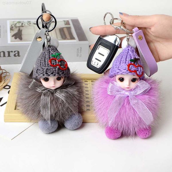 key rings cute pompom baby keychain real fur plush ball keyring for car key fashion women bag pendant leather key holder chain ring l230719, Slivery;golden
key rings cute pompom baby keychain real fur plush ball keyring for car key fashion women bag pendant leather key holder chain ring l230719, Slivery;golden