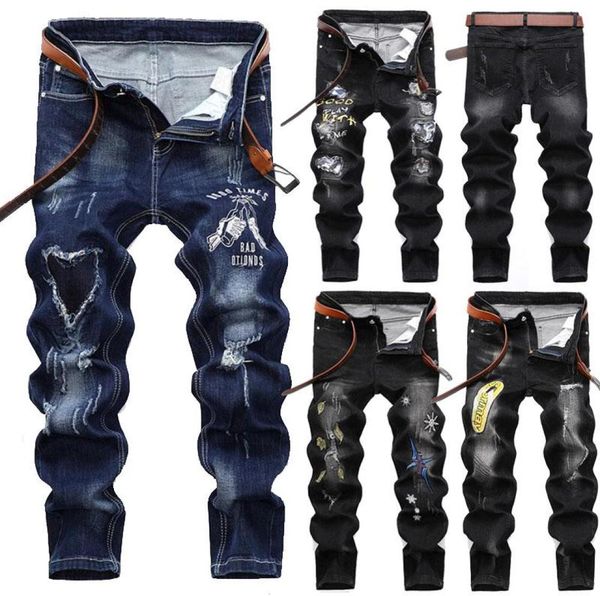 new fashion jeans embroidered pant men straight jeans regular fit pant stretch long slim men jeans4396556, Blue
new fashion jeans embroidered pant men straight jeans regular fit pant stretch long slim men jeans4396556, Blue