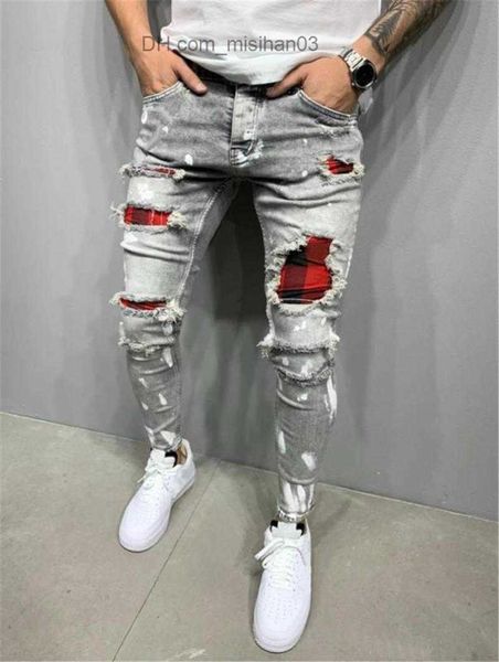 men's jeans new fashion streetwear denim jeans men pants skinny joggers ripped man zipper hip hop harajuku male homme denim z230719, Blue
men's jeans new fashion streetwear denim jeans men pants skinny joggers ripped man zipper hip hop harajuku male homme denim z230719, Blue