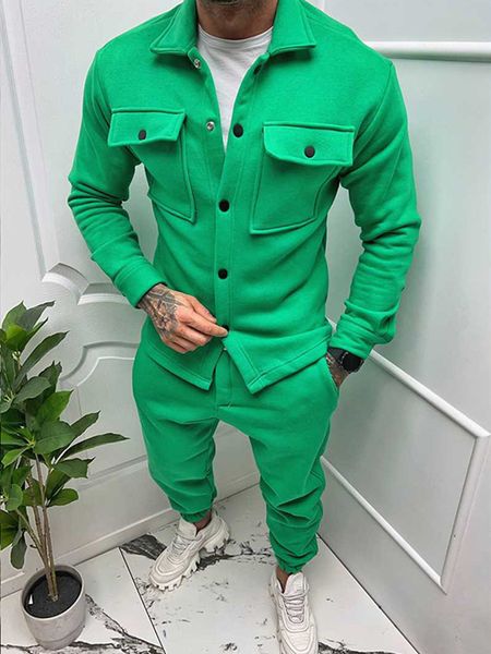 men's tracksuits jacket and pants sets spring autumn tracksuit thick solid bright color fashion 2 piece suits for male 230718, Gray
men's tracksuits jacket and pants sets spring autumn tracksuit thick solid bright color fashion 2 piece suits for male 230718, Gray