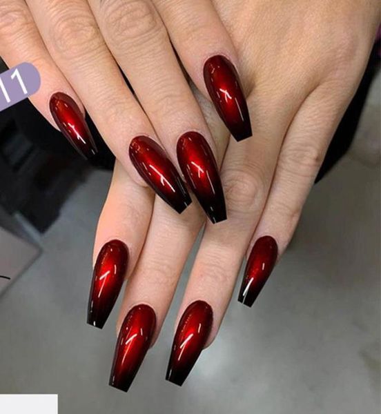 false nails 24pcsset long coffin fashion finished red black gradient fake beauty nail decal ballerina full art tips3603937, Red;gold
false nails 24pcsset long coffin fashion finished red black gradient fake beauty nail decal ballerina full art tips3603937, Red;gold