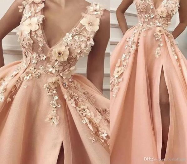 peach prom dresses 2022 v neck hand made flowers 3d side slit tulle floor length evening dresses gowns pink women dresses b6061252, Black
peach prom dresses 2022 v neck hand made flowers 3d side slit tulle floor length evening dresses gowns pink women dresses b6061252, Black