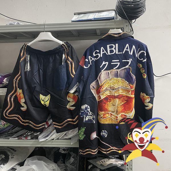 mens casual shirts dark blue casablanca beverage print shirt hawaiian womens tshirt 230718, White;black
mens casual shirts dark blue casablanca beverage print shirt hawaiian womens tshirt 230718, White;black