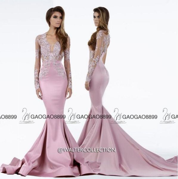 walter collection light pink lace stain long sleeve dubai arabic prom party formal dresses vneck trumpet occasion gown3378147, Black
walter collection light pink lace stain long sleeve dubai arabic prom party formal dresses vneck trumpet occasion gown3378147, Black