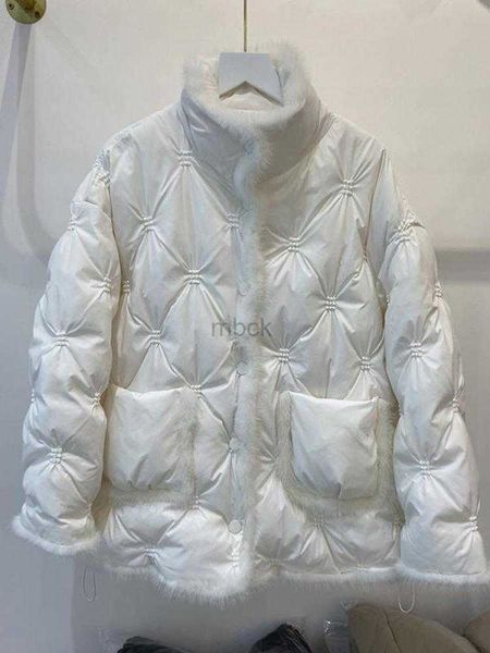 women's down parkas new winter natural mink fur down jacket women short embroidery stand collar loose white duck down coat soft warm pa, Black
women's down parkas new winter natural mink fur down jacket women short embroidery stand collar loose white duck down coat soft warm pa, Black
