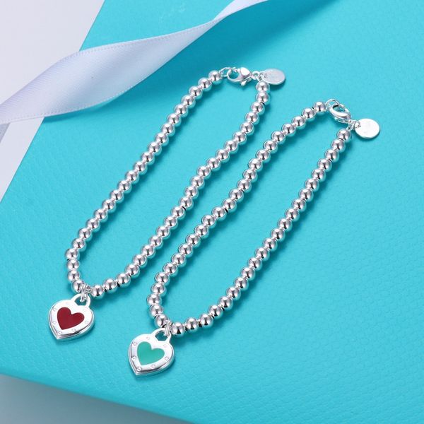 classic bracelet for women love t blue heart tag bead bracelet in silver s925 silver designer jewelry wedding gifts with box, Golden;silver
classic bracelet for women love t blue heart tag bead bracelet in silver s925 silver designer jewelry wedding gifts with box, Golden;silver