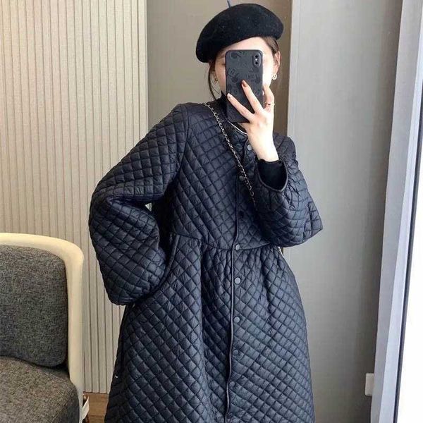 women's down parkas autumn new women's light cotton dress medium long down coat korean fashion oversized slim coat elegant retro l, Black
women's down parkas autumn new women's light cotton dress medium long down coat korean fashion oversized slim coat elegant retro l, Black