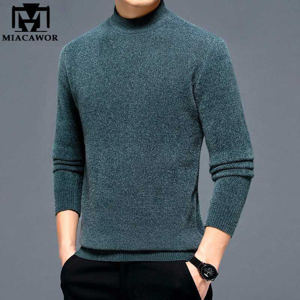 men's sweaters miacor new winter warm wool sweaters men solid color half turtleneck knitwear pullovers casual jumper mens clothing y566, White;black
men's sweaters miacor new winter warm wool sweaters men solid color half turtleneck knitwear pullovers casual jumper mens clothing y566, White;black