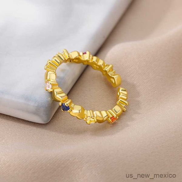 band rings colorful zircon leaves rings for women stainless steel gold color ring romantic wedding vintage jewelry femme r230719, Silver
band rings colorful zircon leaves rings for women stainless steel gold color ring romantic wedding vintage jewelry femme r230719, Silver