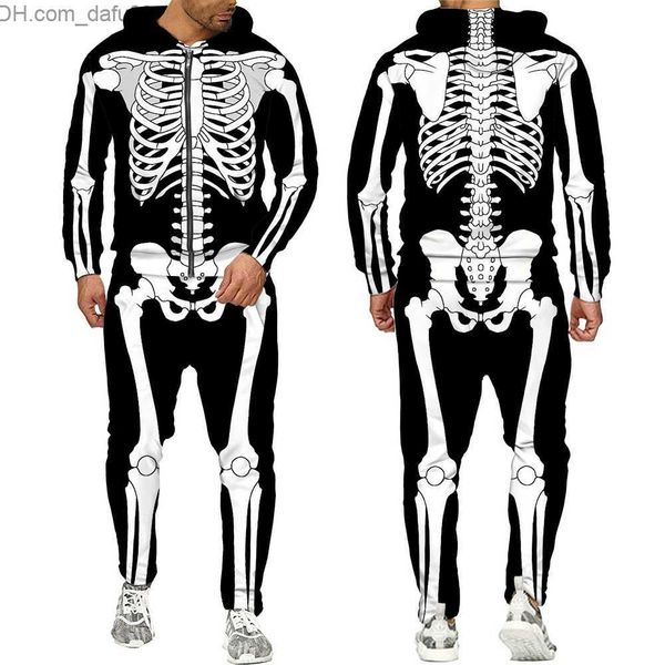 men's sleepwear halloween cosplay skeleton splanchna 3d full-color printing zipper track suit men's hoodie pants 2-piece street cl, Black;brown
men's sleepwear halloween cosplay skeleton splanchna 3d full-color printing zipper track suit men's hoodie pants 2-piece street cl, Black;brown