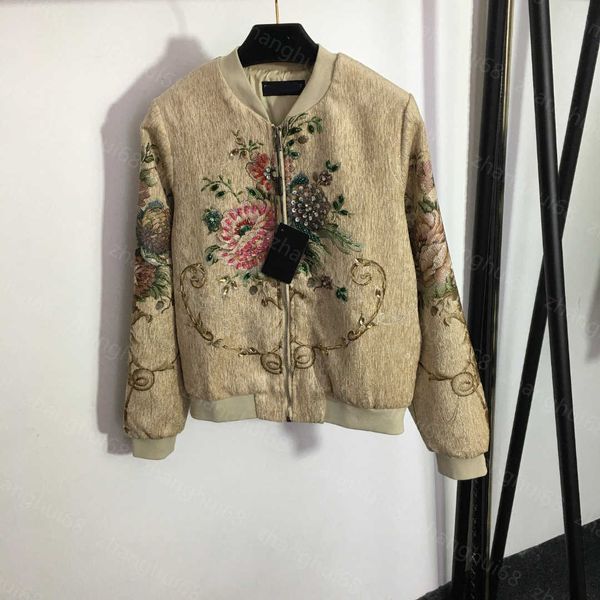 23ss womens designer clothing womens jacket heavy sequin studded beaded flower long sleeve jacket zipper coat women clothes, Black;brown
23ss womens designer clothing womens jacket heavy sequin studded beaded flower long sleeve jacket zipper coat women clothes, Black;brown
