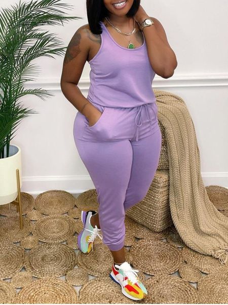 women's jumpsuits rompers lw plus size women clothing summer stretchy sleeveless solid u neck drawstring light casual jumpsuit 230719, Black;white
women's jumpsuits rompers lw plus size women clothing summer stretchy sleeveless solid u neck drawstring light casual jumpsuit 230719, Black;white