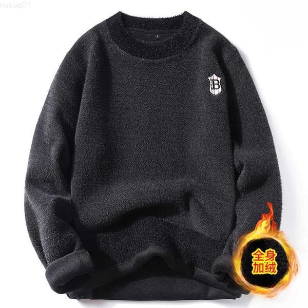 men's sweaters men's autumn and winter new round neck pullover hoodie loose knit fleece thick warm wool sweater clothes l230719, White;black
men's sweaters men's autumn and winter new round neck pullover hoodie loose knit fleece thick warm wool sweater clothes l230719, White;black