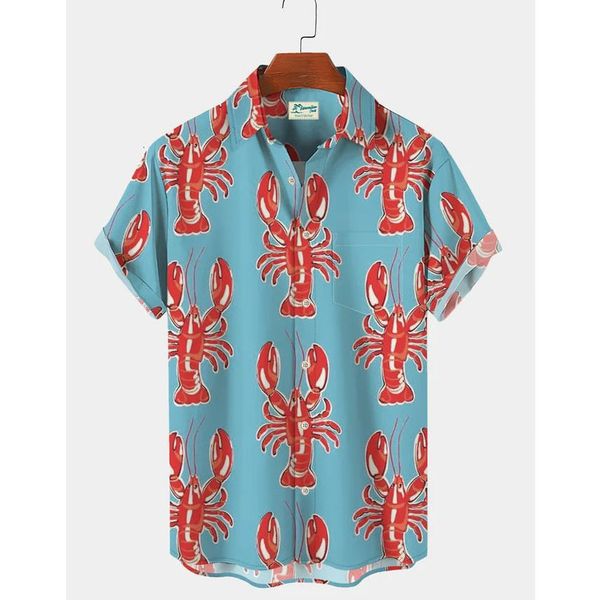 men's casual shirts hawaiian lobster beach shirt aloha with vintage tie pattern 230718, White;black
men's casual shirts hawaiian lobster beach shirt aloha with vintage tie pattern 230718, White;black