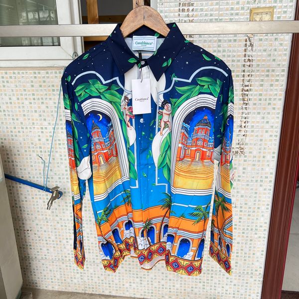 mens casual shirts casablanca shirt starry castle streetwear fashion casual loose fitting mens long sleeved 230718, White;black
mens casual shirts casablanca shirt starry castle streetwear fashion casual loose fitting mens long sleeved 230718, White;black