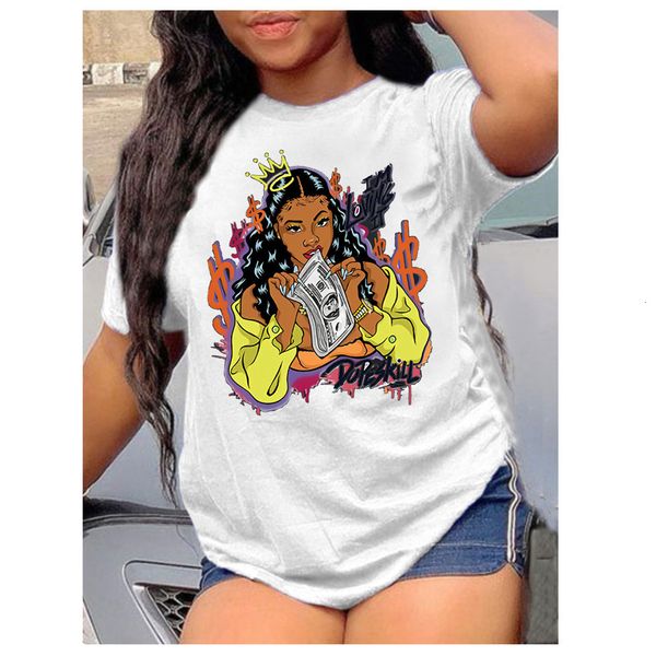 womens tshirt s4xl factory wholesale fashion short sleeve crew neckline white printed graphic plus size tshirt summer 230718
womens tshirt s4xl factory wholesale fashion short sleeve crew neckline white printed graphic plus size tshirt summer 230718