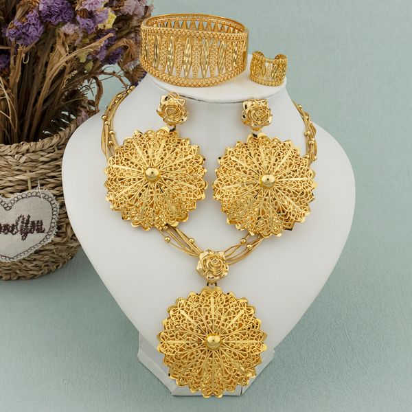 wedding jewelry sets design dubai gold color jewelry for women fashion luxury necklace earrings ring bracelet set bride wedding party wife g, Slivery;golden
wedding jewelry sets design dubai gold color jewelry for women fashion luxury necklace earrings ring bracelet set bride wedding party wife g, Slivery;golden