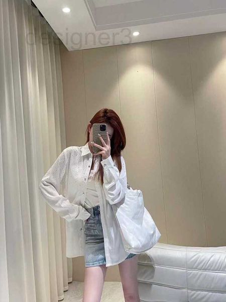 women's blouses & shirts designer 23 summer new diamond full sky star letter embroidery white shirt loose fashion sun protection clothi
women's blouses & shirts designer 23 summer new diamond full sky star letter embroidery white shirt loose fashion sun protection clothi