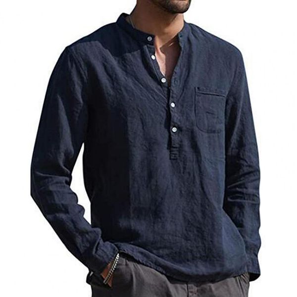 men's casual shirts men solid color v neck long sleeve shirt simple button pocket cotton linen skinfriendly daily wear 230718, White;black
men's casual shirts men solid color v neck long sleeve shirt simple button pocket cotton linen skinfriendly daily wear 230718, White;black