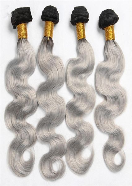 silver grey ombre indian body wave hair extensions 1b grey two tone ombre hair bundles 4pcs lot body wave hair weave1305855, Black
silver grey ombre indian body wave hair extensions 1b grey two tone ombre hair bundles 4pcs lot body wave hair weave1305855, Black