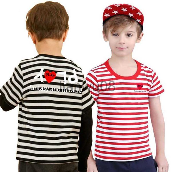 t-shirts boy girl tshirt striped short sleeve heart letter embroidery back letter printing cotton oneck straight kid summer tshirt x0719, Blue
t-shirts boy girl tshirt striped short sleeve heart letter embroidery back letter printing cotton oneck straight kid summer tshirt x0719, Blue