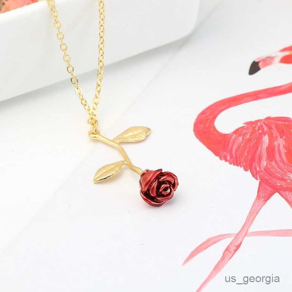 pendant necklaces and fashion personality temperament red rose pendant necklace women's simple and creative drop necklace r230719, Silver
pendant necklaces and fashion personality temperament red rose pendant necklace women's simple and creative drop necklace r230719, Silver