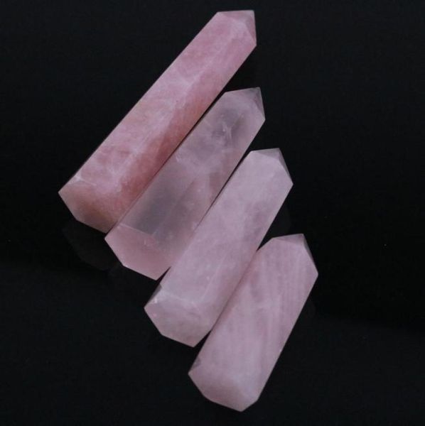 7080mm natural rock pink rose quartz crystal wand point healing mineral stone pink6627805, Black
7080mm natural rock pink rose quartz crystal wand point healing mineral stone pink6627805, Black