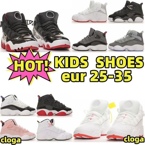 kids shoes 6 rings designer shoe brand boys trainer children toddlers basketball bred cool grey size 25-35 f2mh#, Black
kids shoes 6 rings designer shoe brand boys trainer children toddlers basketball bred cool grey size 25-35 f2mh#, Black